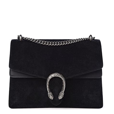 gucci suede medium dionysus shoulder bag black|gucci dionysus coin bag.